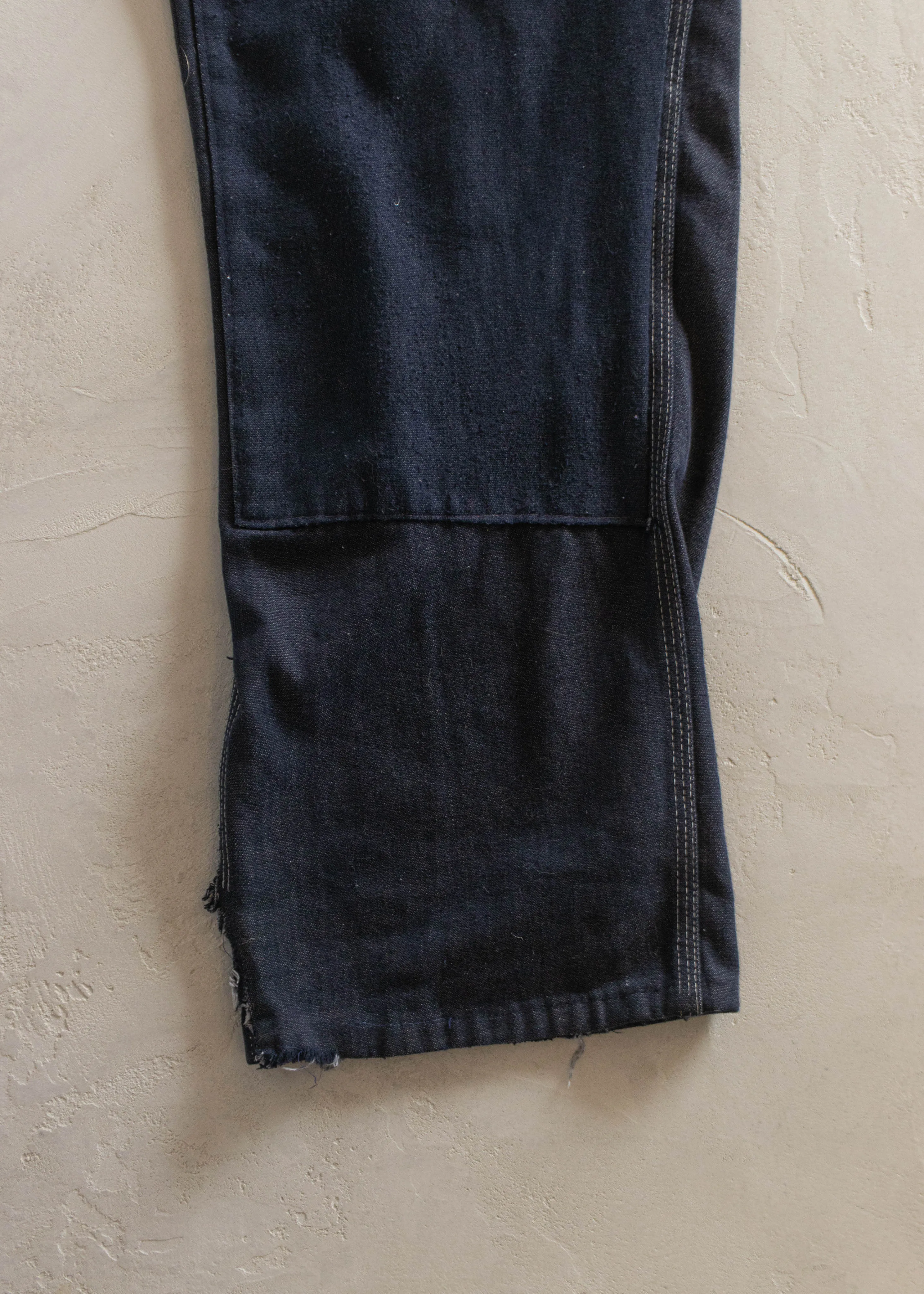 1970s Denim Double Knee Carpenter Pants Size Women's 29 Men's 32