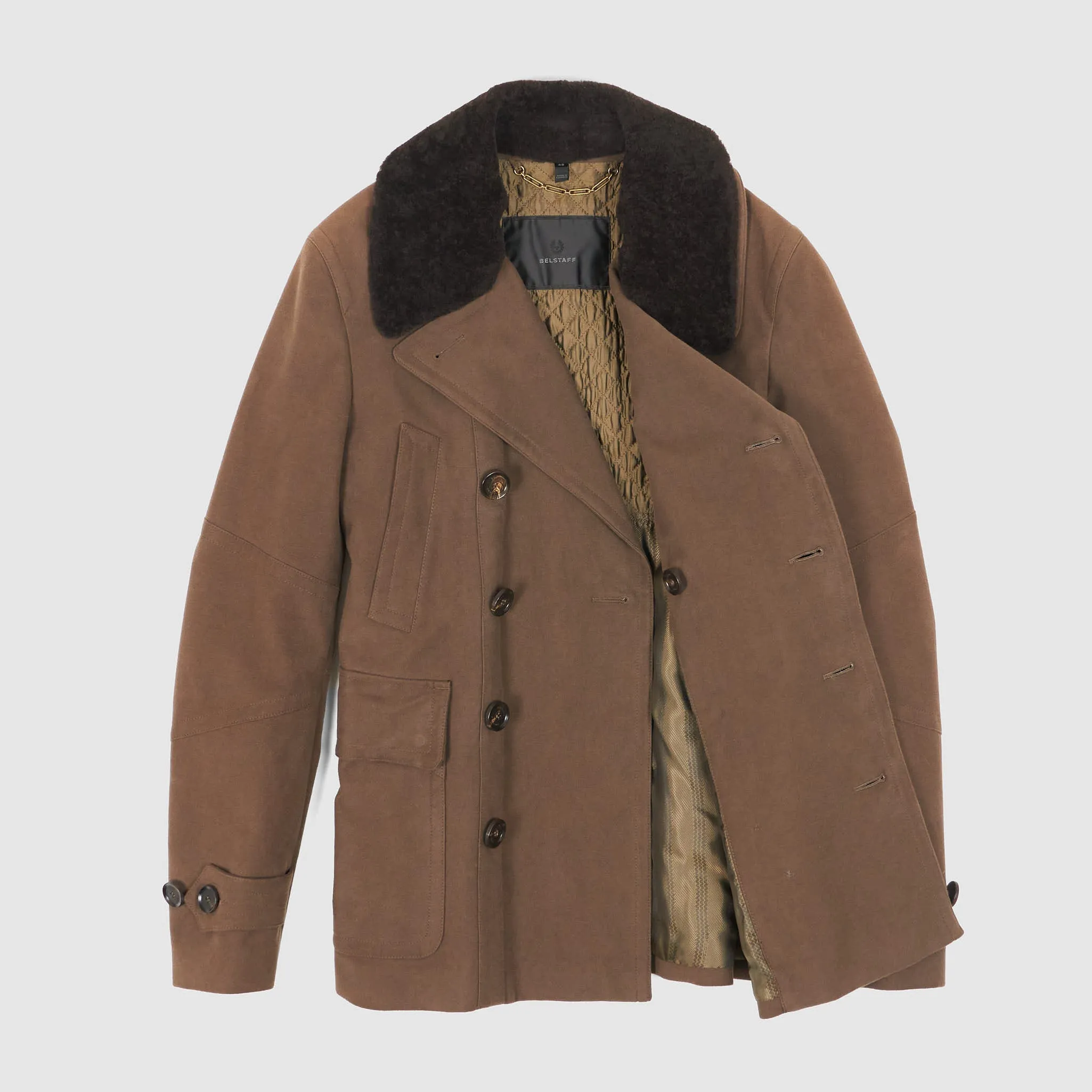 Belstaff Double-Breasted Moleskin Jacket