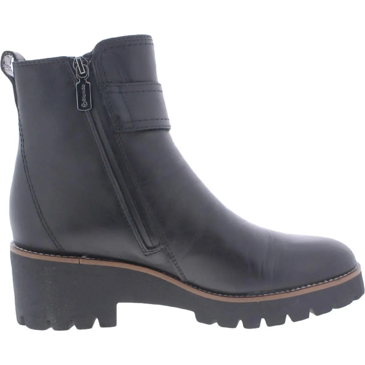 Blondo Womens Dagger Leather Waterproof Ankle Boots