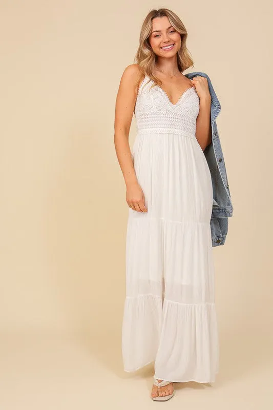 Boho Lace Maxi Dress