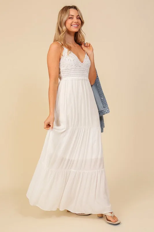 Boho Lace Maxi Dress