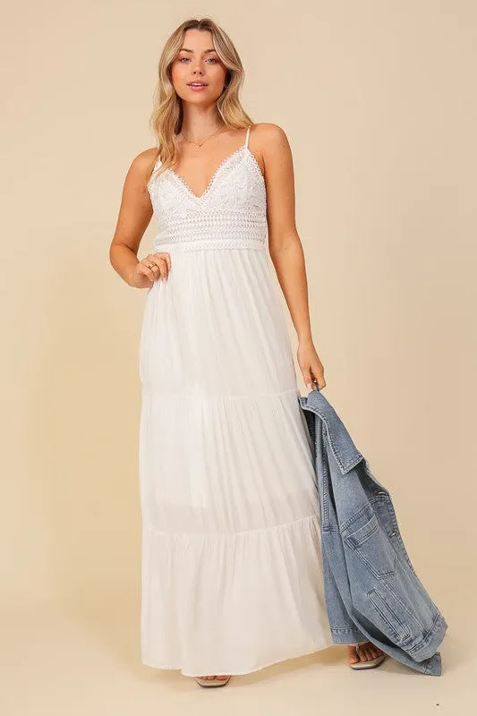 Boho Lace Maxi Dress