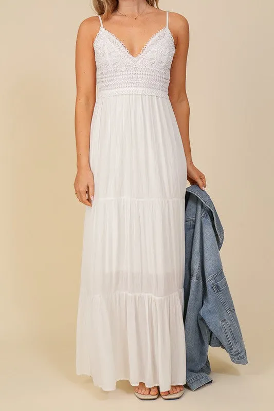 Boho Lace Maxi Dress