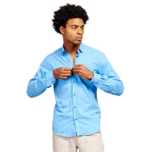 Bottle Shop Button Down Shirt - Blue