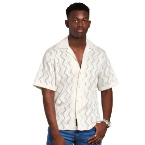 Canary Crochet Relaxed Fit Short Sleeve Shirt