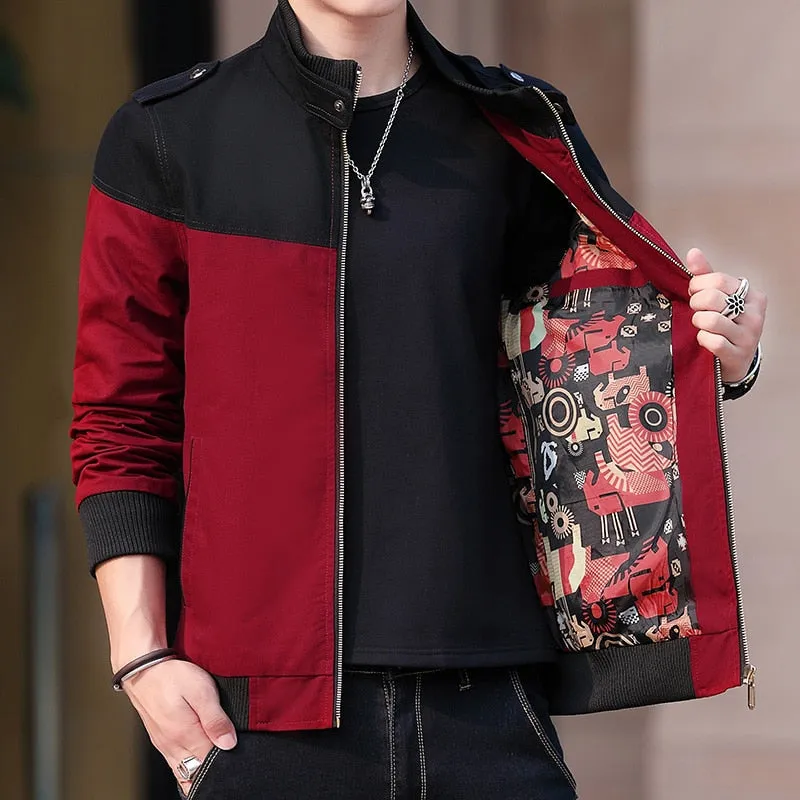 CHAIFENKO Fashion Men Bomber Jacket Casual Thin Slim Baseball Jackets Men Streetwear Hip Hop Windbreaker Zipper Jacket Coat Male