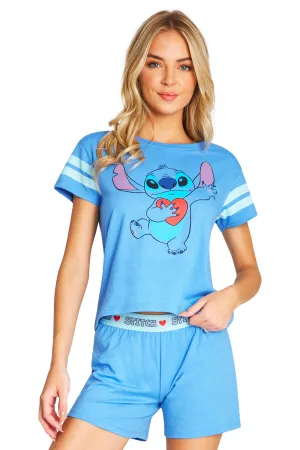 Disney Stitch Womens Pyjamas Short PJs for Women