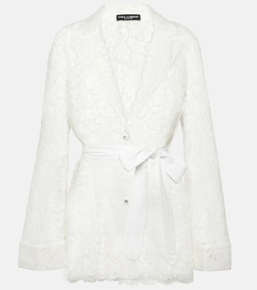 Dolce&Gabbana Bow-detail lace jacket