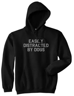 Easily Distracted By Dogs Mens Pullover Hoodie