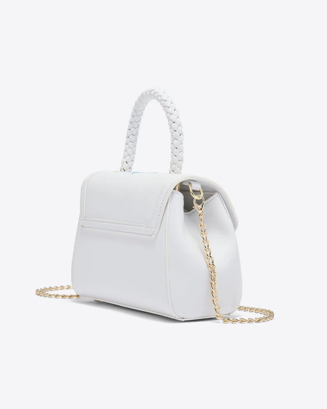 Embroidered Mini Top Handle
