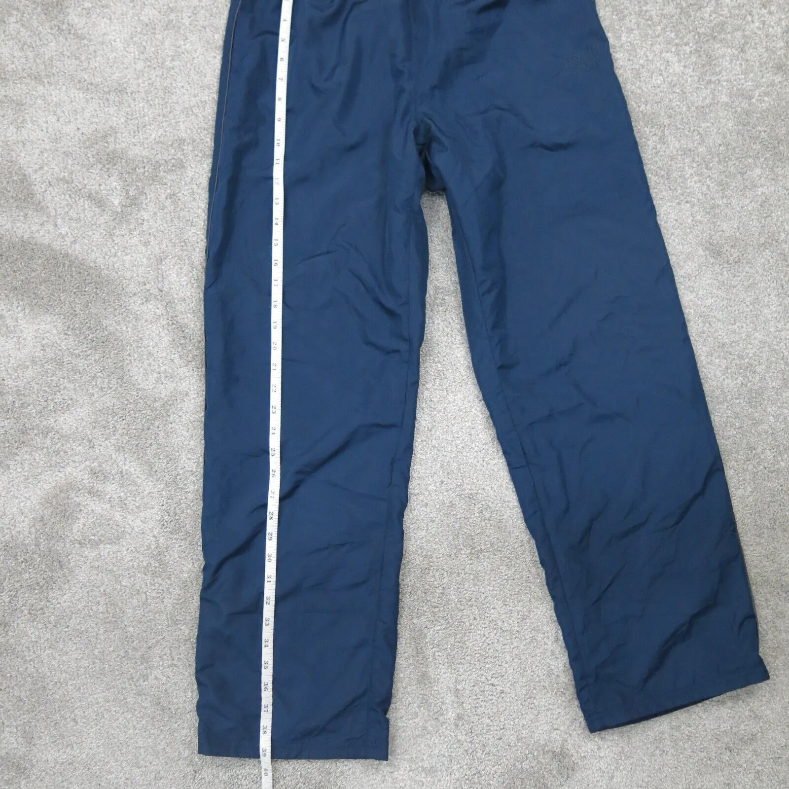Everlast Mens Activewear Sweatpants Elastic Waist Mid Rise Logo Blue Size Small