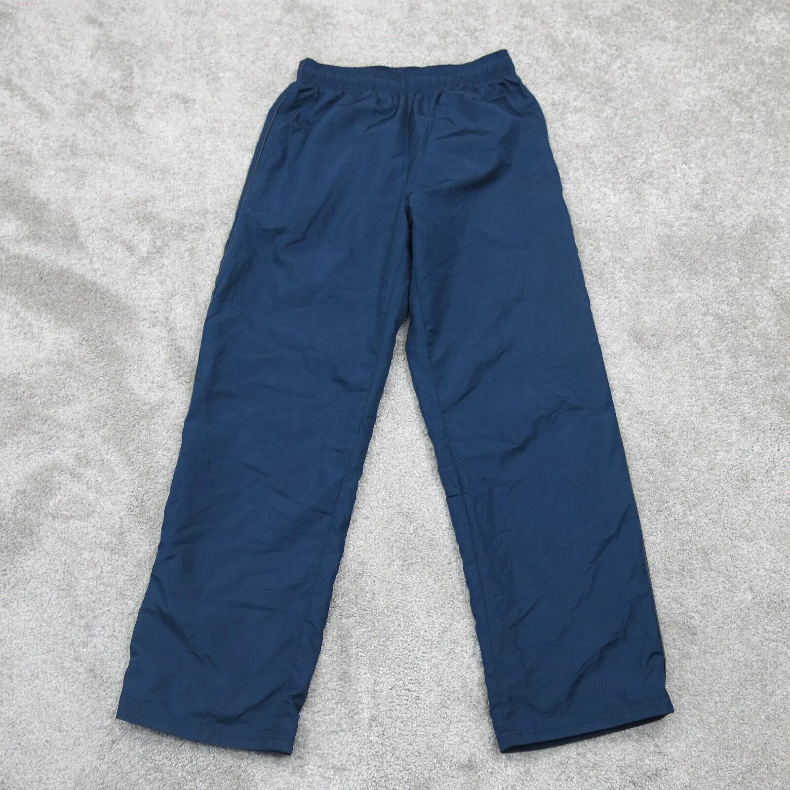 Everlast Mens Activewear Sweatpants Elastic Waist Mid Rise Logo Blue Size Small