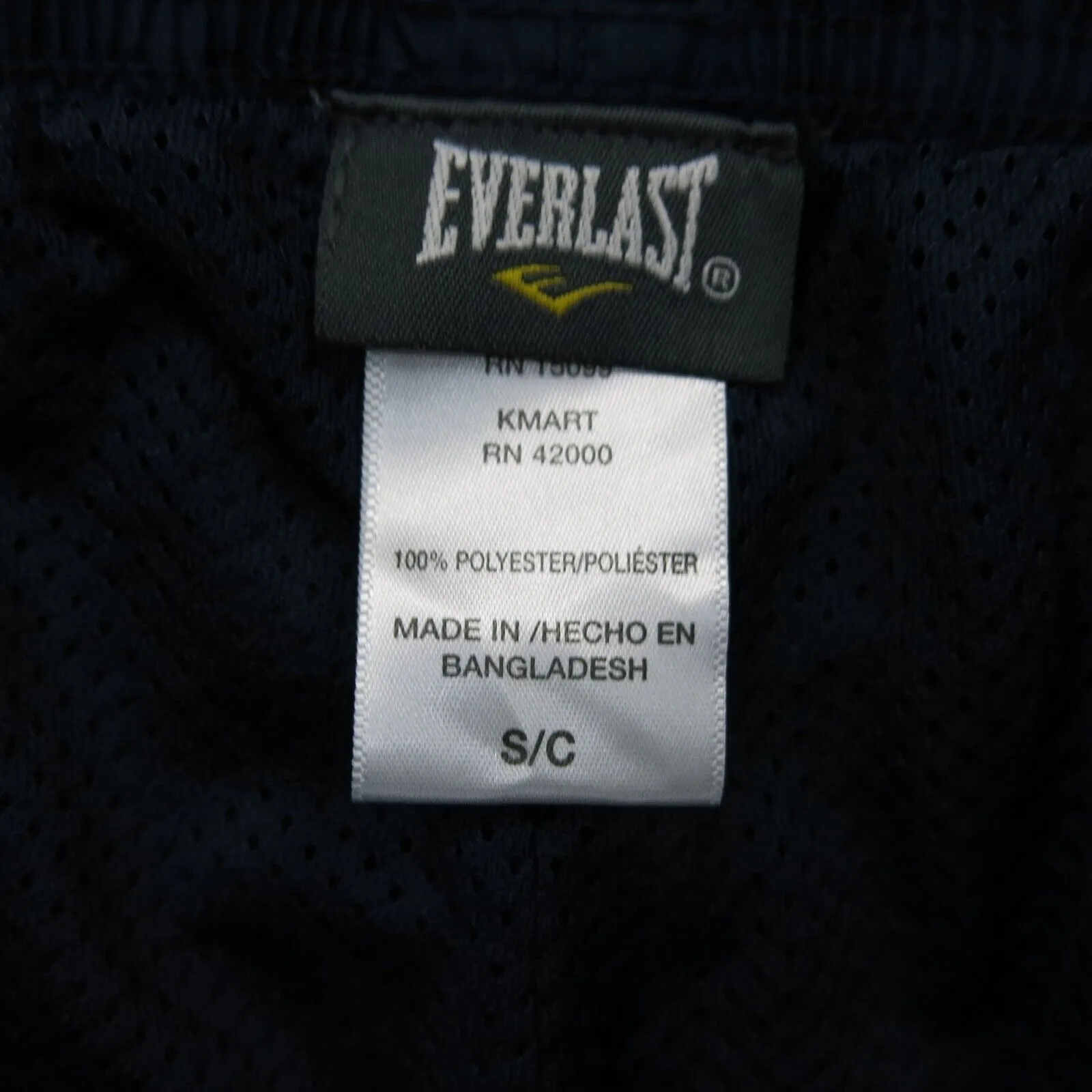 Everlast Mens Activewear Sweatpants Elastic Waist Mid Rise Logo Blue Size Small
