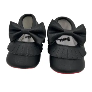 Faux Leather Fringe Shoes