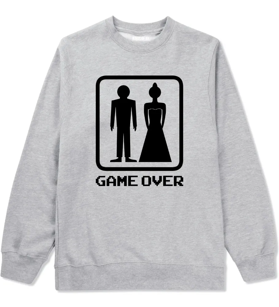 Game Over Funny Wedding Mens Crewneck Sweatshirt