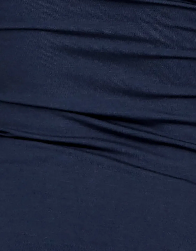 High Neck Cotton Body Top - Dark Shades