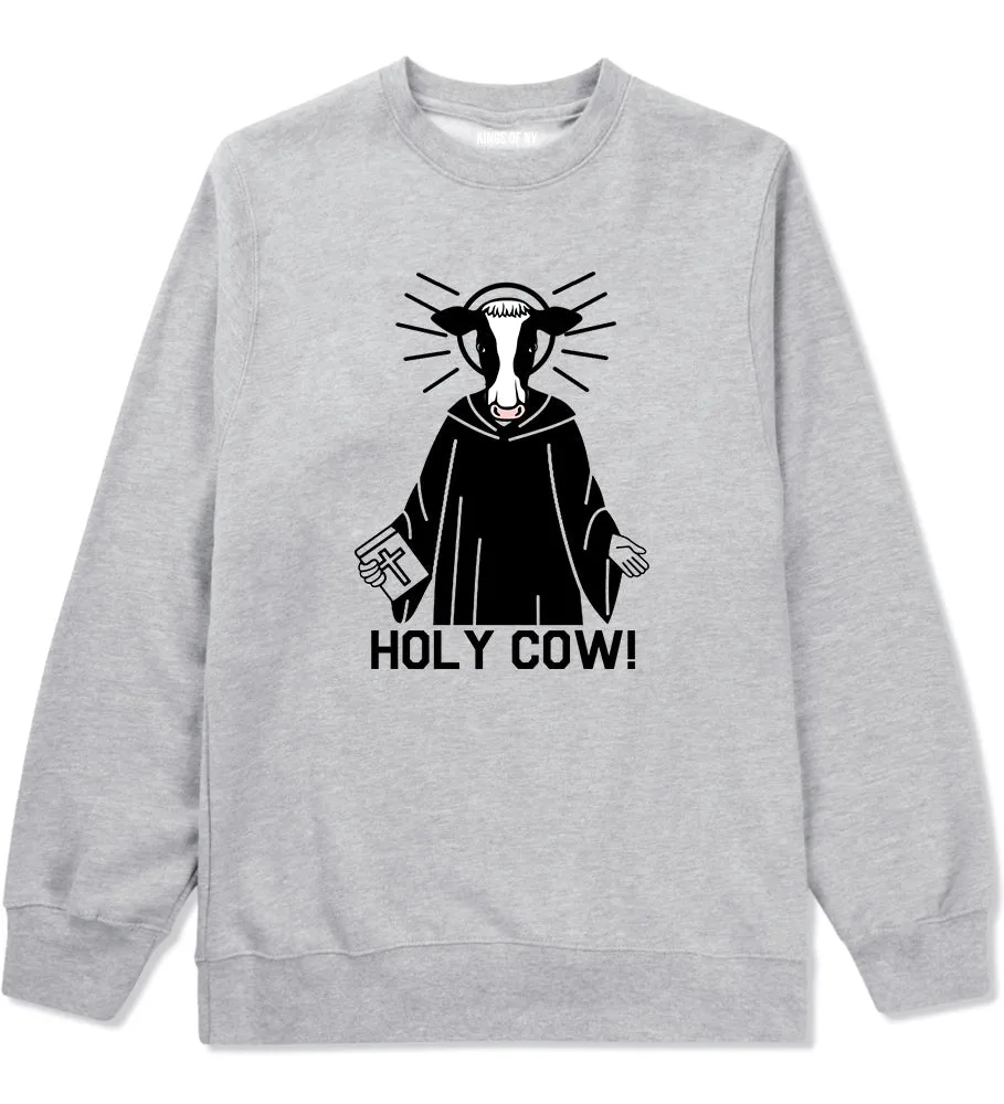 Holy Cow Funny Mens Crewneck Sweatshirt