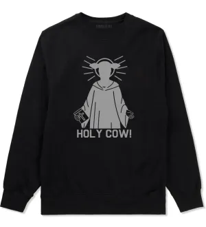 Holy Cow Funny Mens Crewneck Sweatshirt