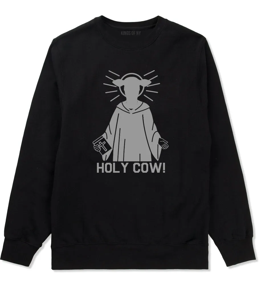 Holy Cow Funny Mens Crewneck Sweatshirt