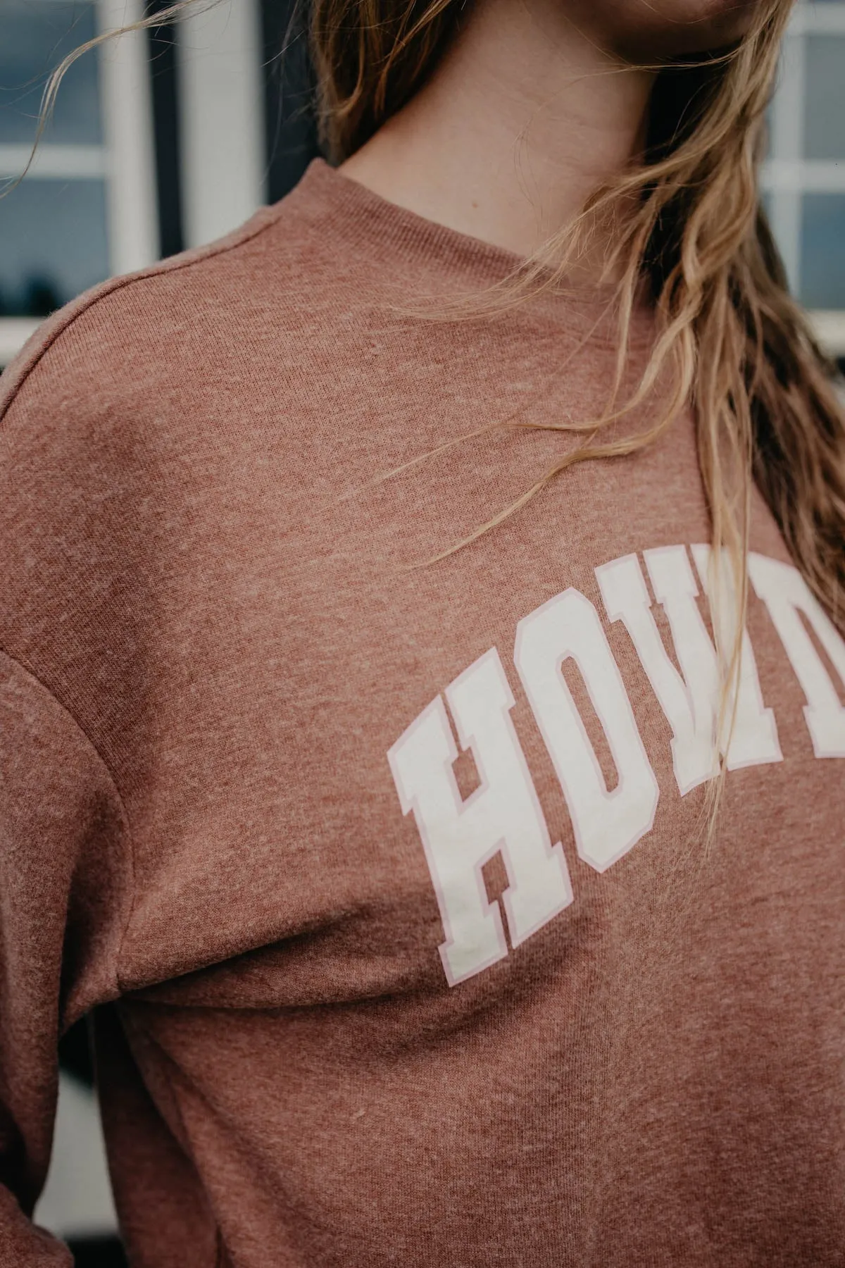 'HOWDY' Maple Heather Top (1 XL Only)