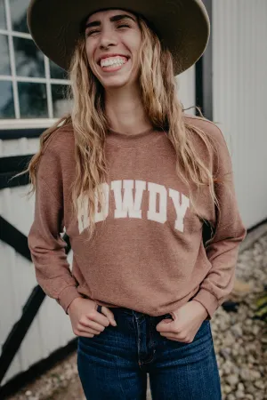 'HOWDY' Maple Heather Top (1 XL Only)