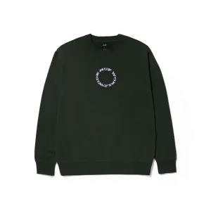 Huf Hard Note Crewneck - Hunter Green