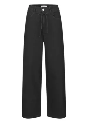 Isolde Solid Pants - Black