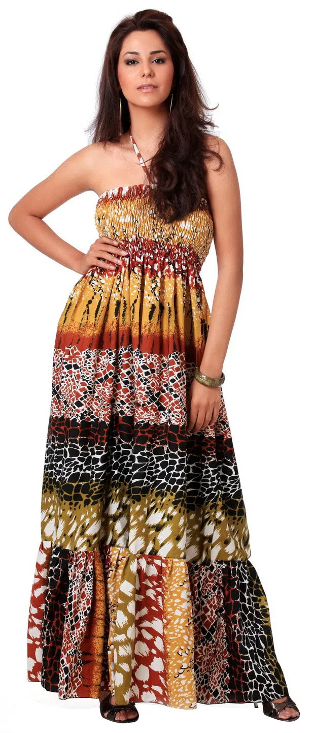 LA LEELA Soft Printed Sundresses Luau Coverup Womens Multi 1588 One Size