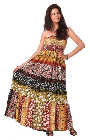 LA LEELA Soft Printed Sundresses Luau Coverup Womens Multi 1588 One Size