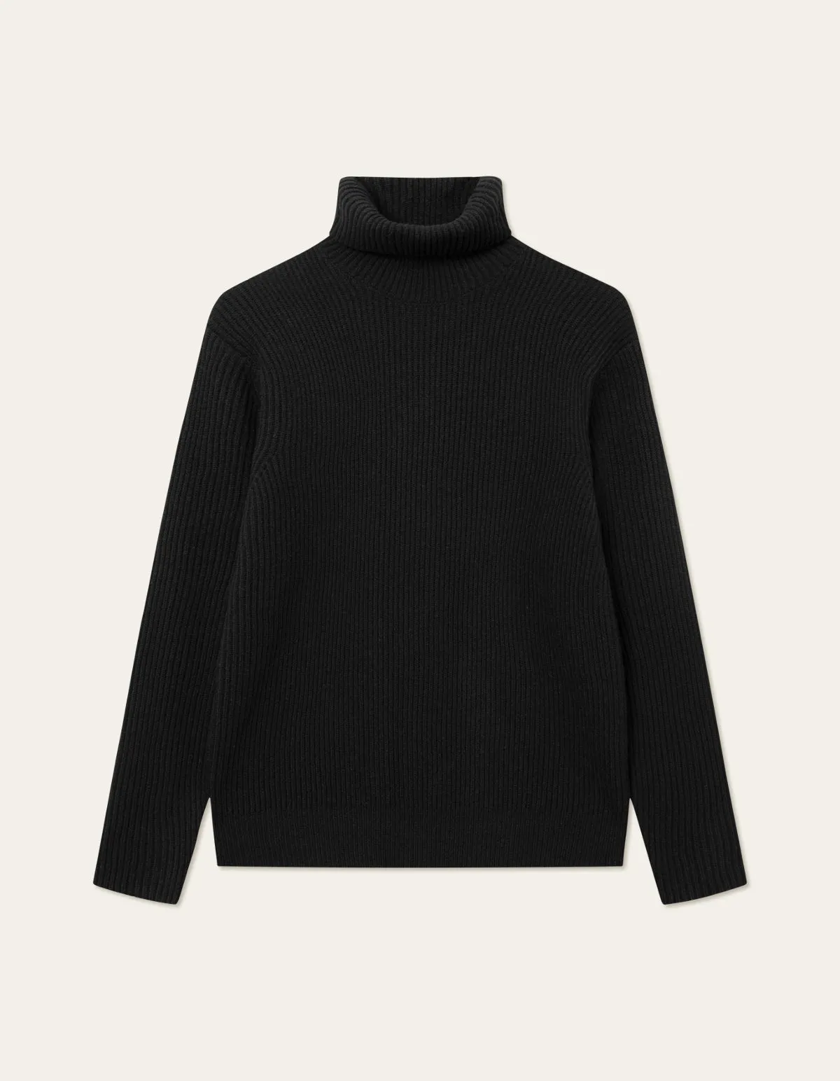 LES DEUX EDDIE WOOL RIB ROLLNECK KNIT - 2 COLORS
