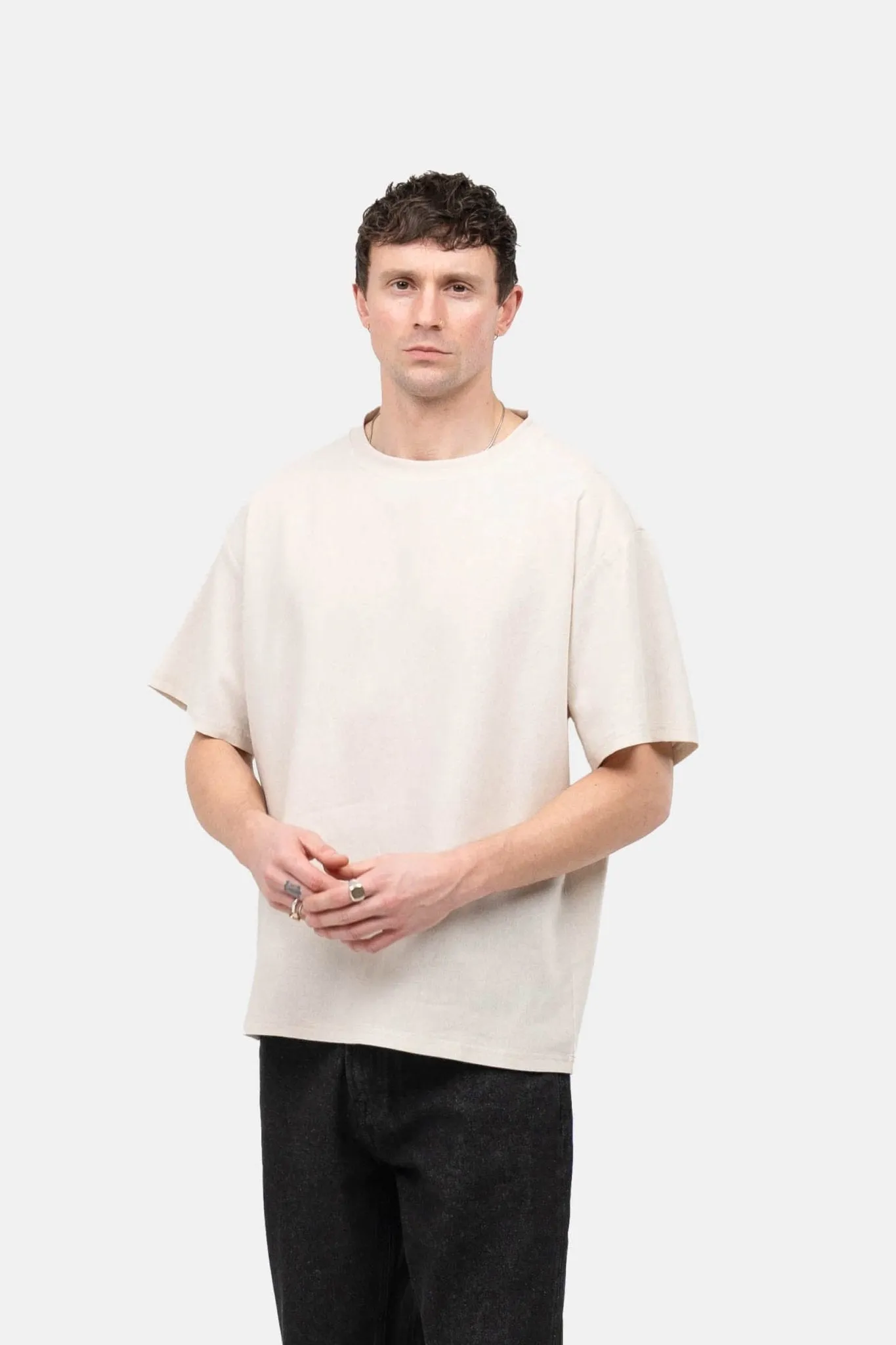 linen T-shirt Beige