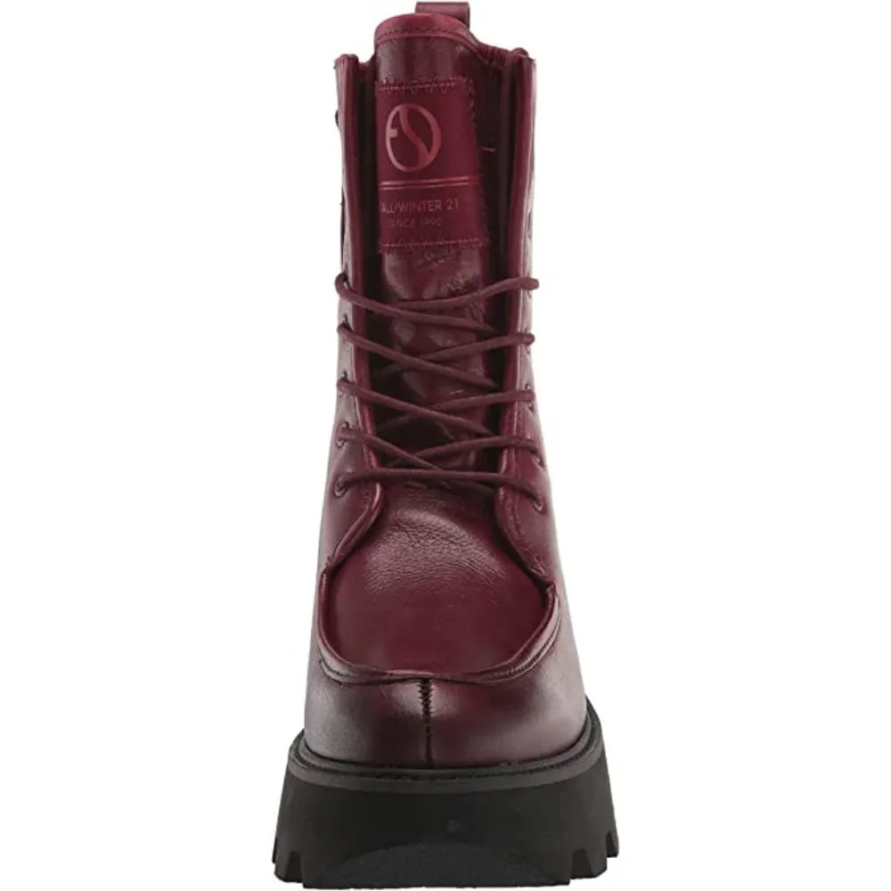 Margey2 Burgundy Leather Water Resistant Franco Sarto Boots