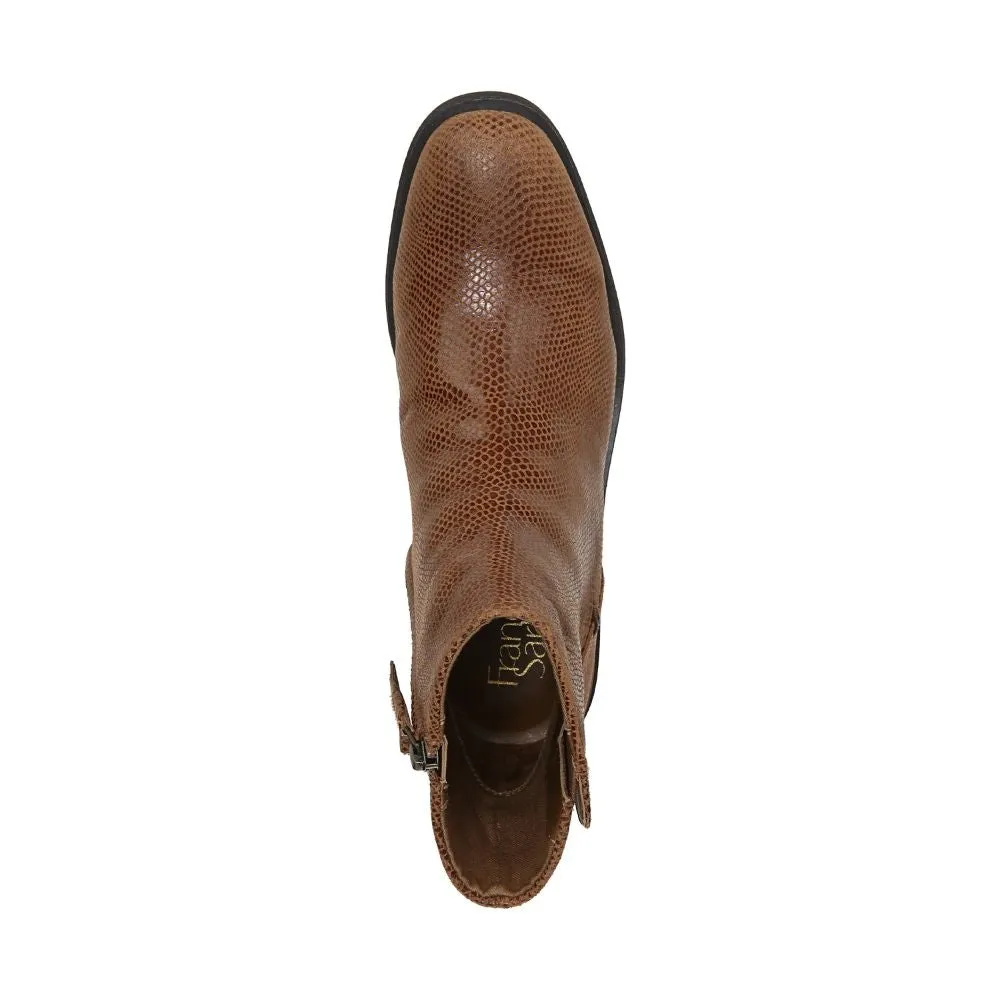 Mist Cognac Leather Franco Sarto Ankle Boots