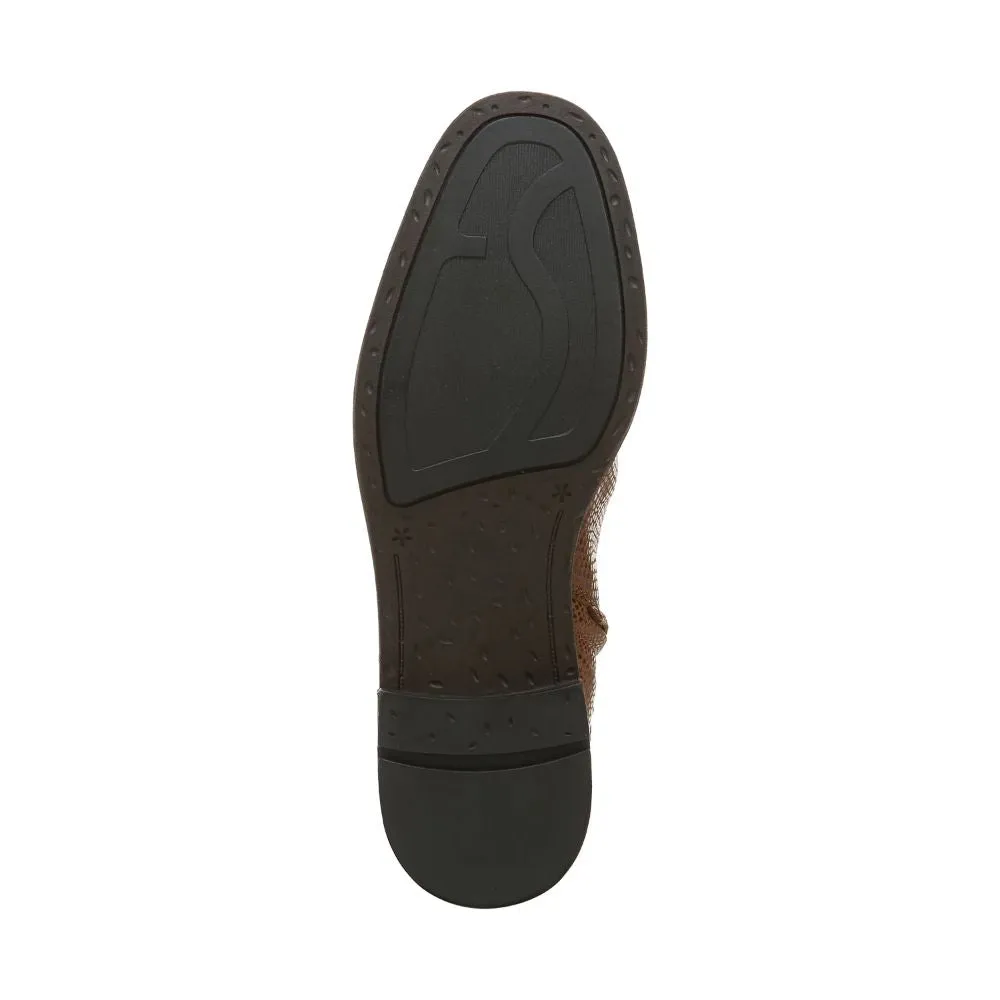 Mist Cognac Leather Franco Sarto Ankle Boots