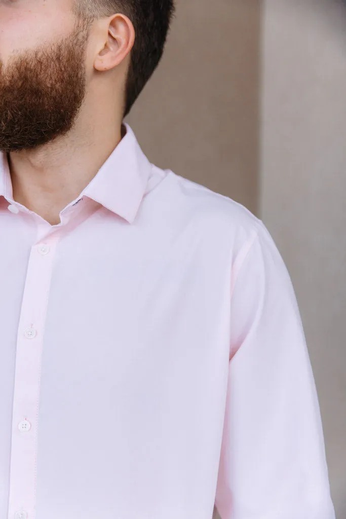 Mizzen & Main Leeward Dress Shirt, True Pink