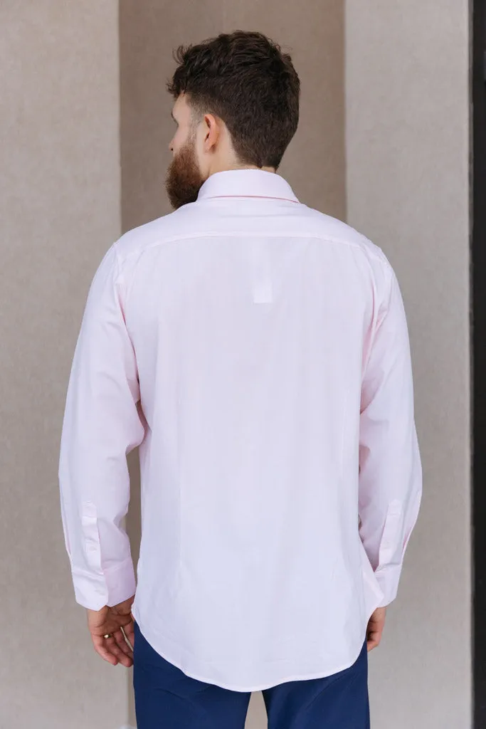 Mizzen & Main Leeward Dress Shirt, True Pink