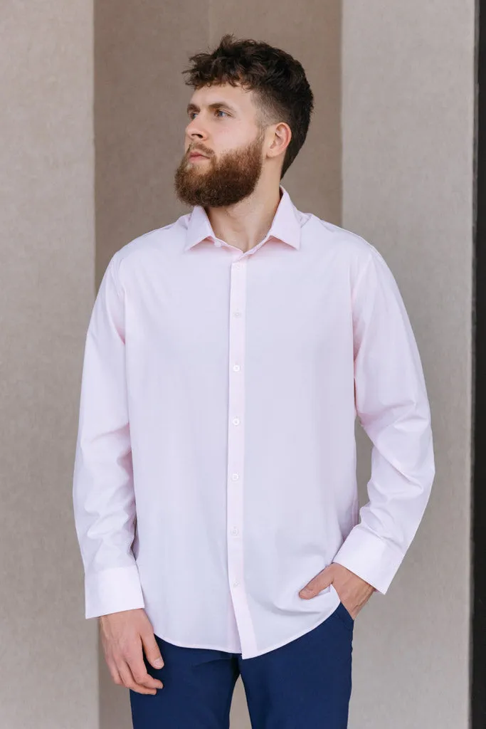Mizzen & Main Leeward Dress Shirt, True Pink