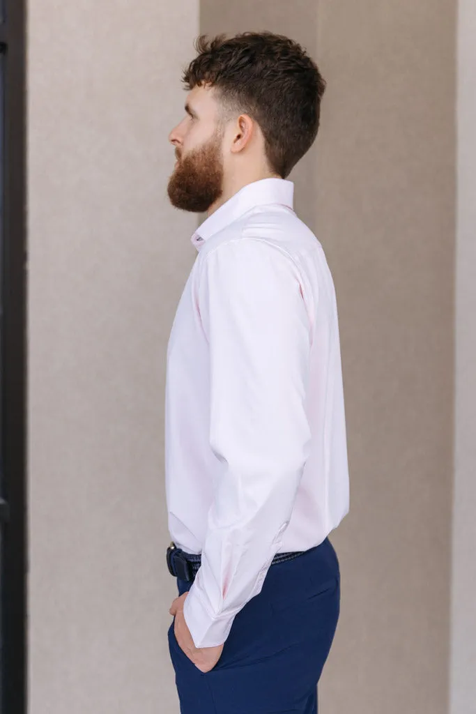 Mizzen & Main Leeward Dress Shirt, True Pink