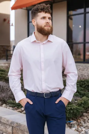 Mizzen & Main Leeward Dress Shirt, True Pink