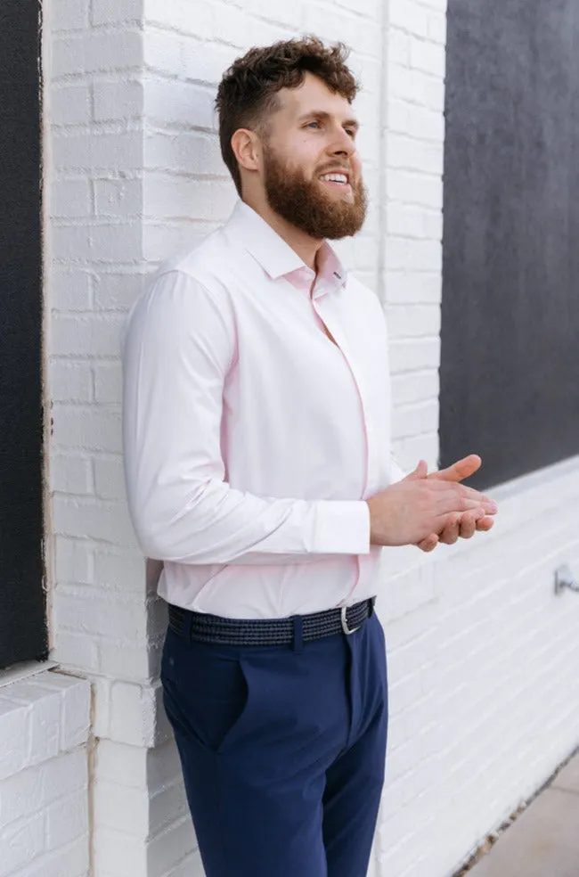 Mizzen & Main Leeward Dress Shirt, True Pink