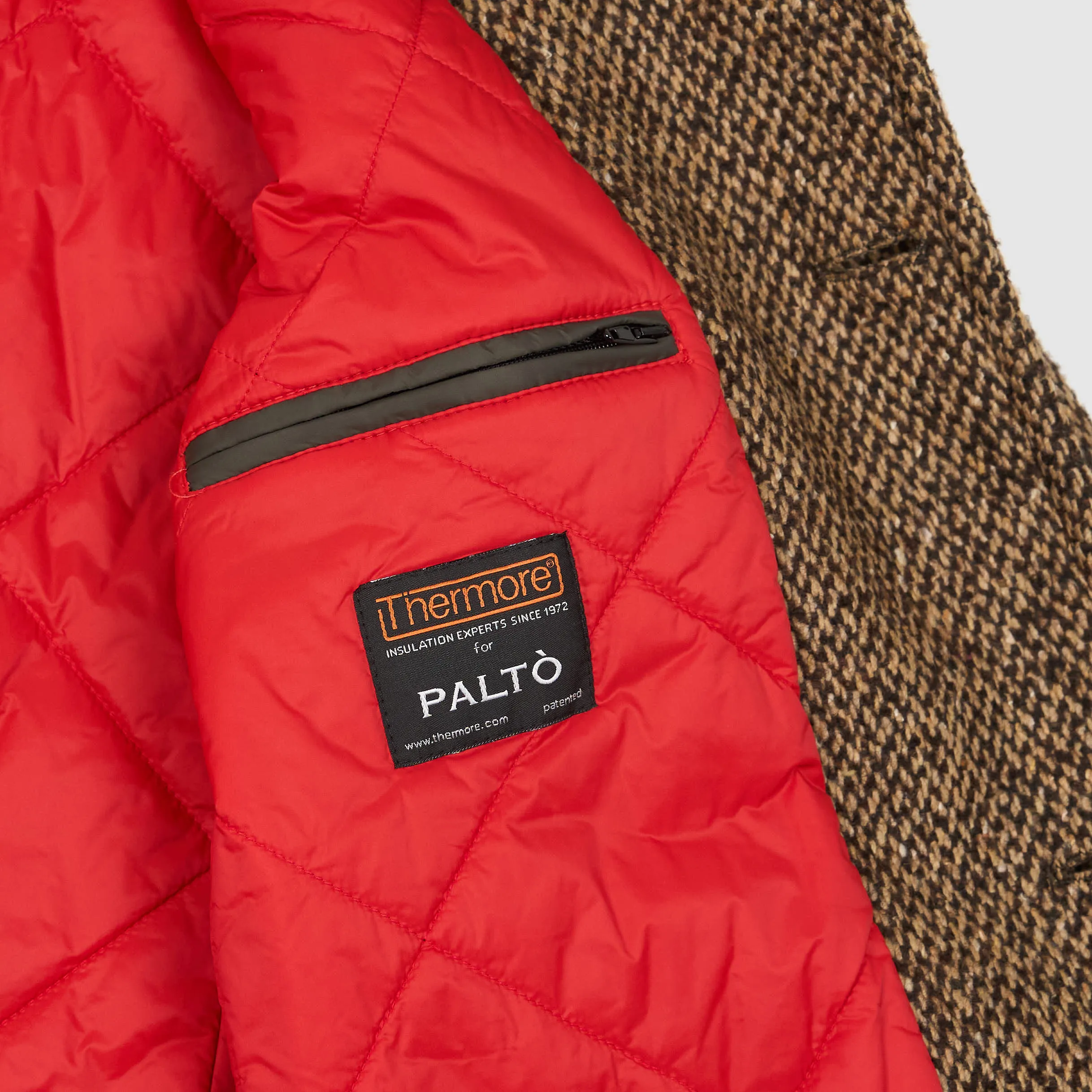 Palto Wool Blend Tweed Coat Thermore® Insulation