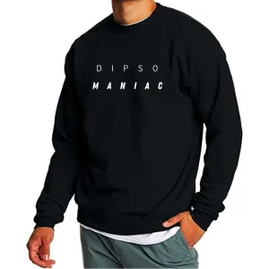 Printed Sweatshirt Mens with Text on Back Print - Dipso