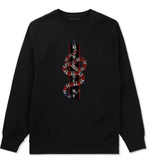 Red Snake Mens Crewneck Sweatshirt