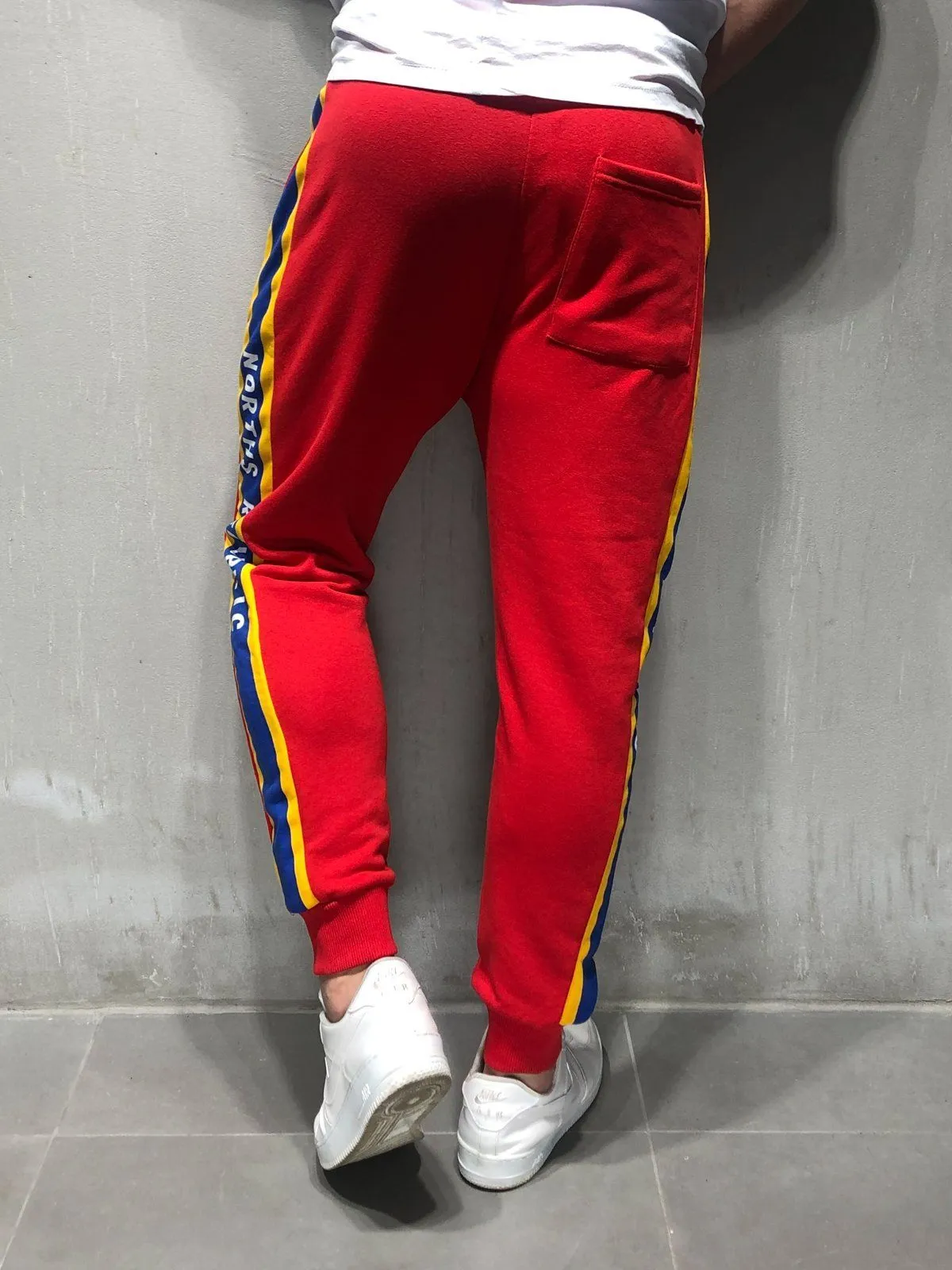 Side Stripe Sweatpants Printed