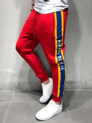 Side Stripe Sweatpants Printed