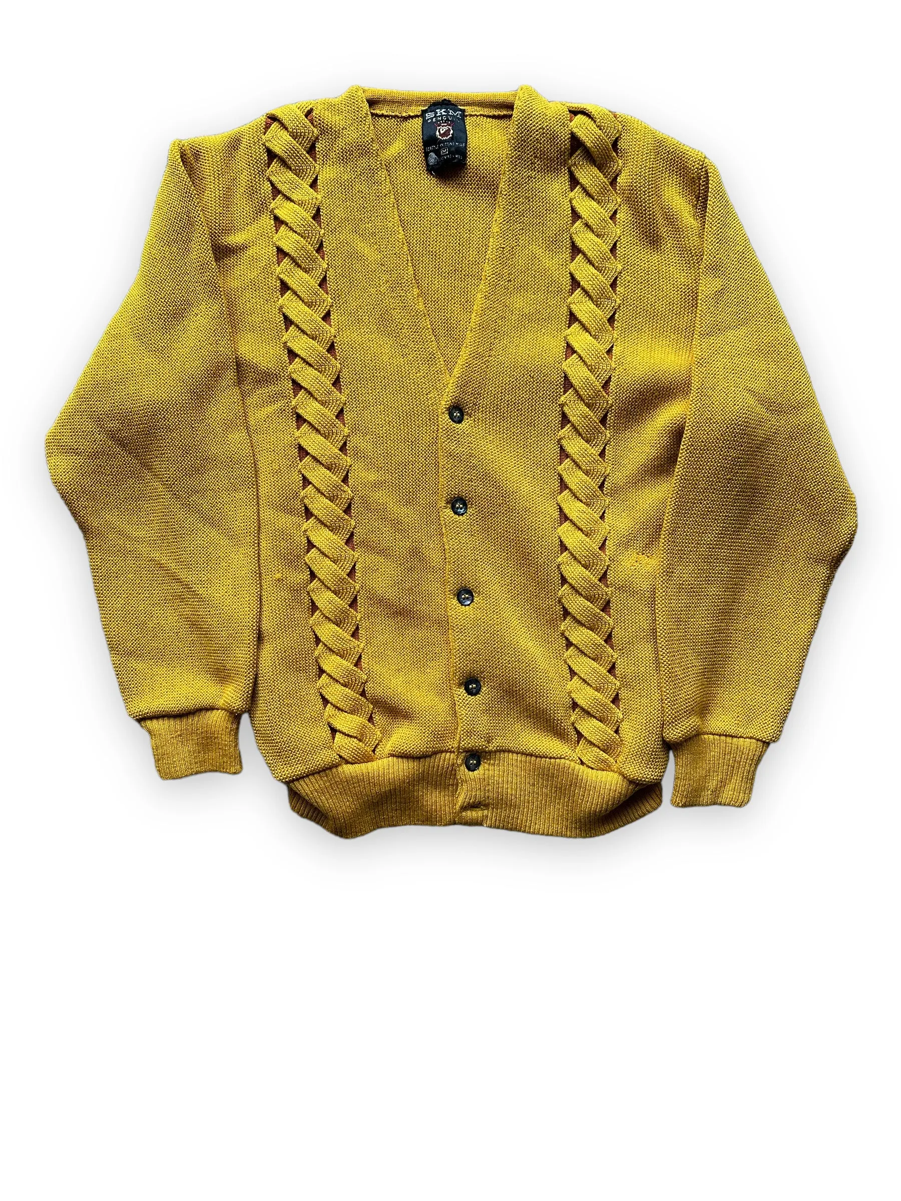 Vintage Seattle Knitting Mills Golden Double Helix Wool Sweater SZ M |  Vintage Cardigan Sweaters Seattle | Barn Owl Vintage Seattle