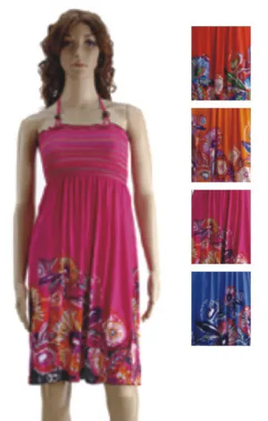 women's sundresses - bright floral prints Case of 72