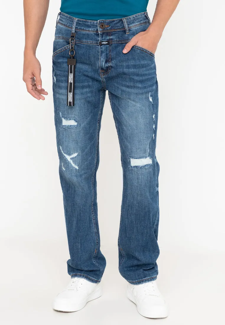 X EDGE Men's Denim Straight Pants