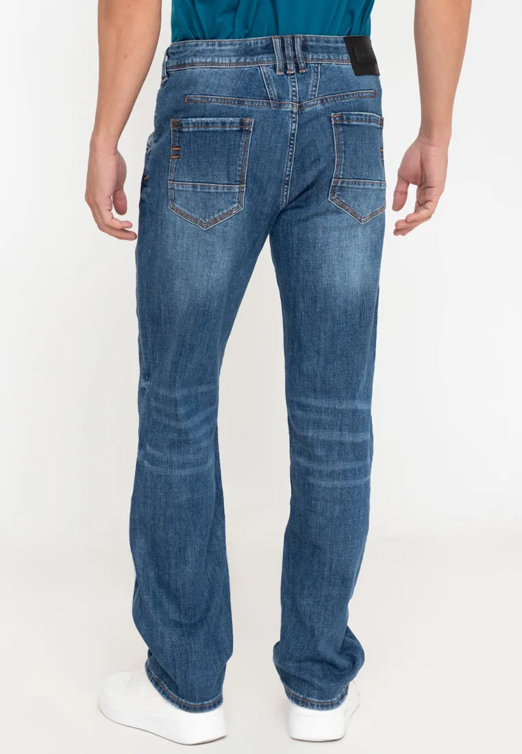 X EDGE Men's Denim Straight Pants